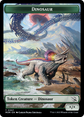 Treasure (21) // Dinosaur Double-Sided Token [March of the Machine Tokens] | Tacoma Games