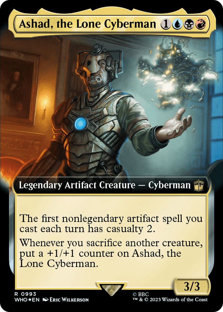 Ashad, the Lone Cyberman (Extended Art) (Surge Foil) [Doctor Who] | Tacoma Games