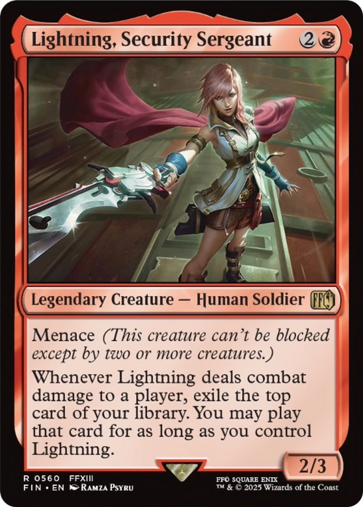 Lightning, Security Sergeant [FINAL FANTASY] | Tacoma Games