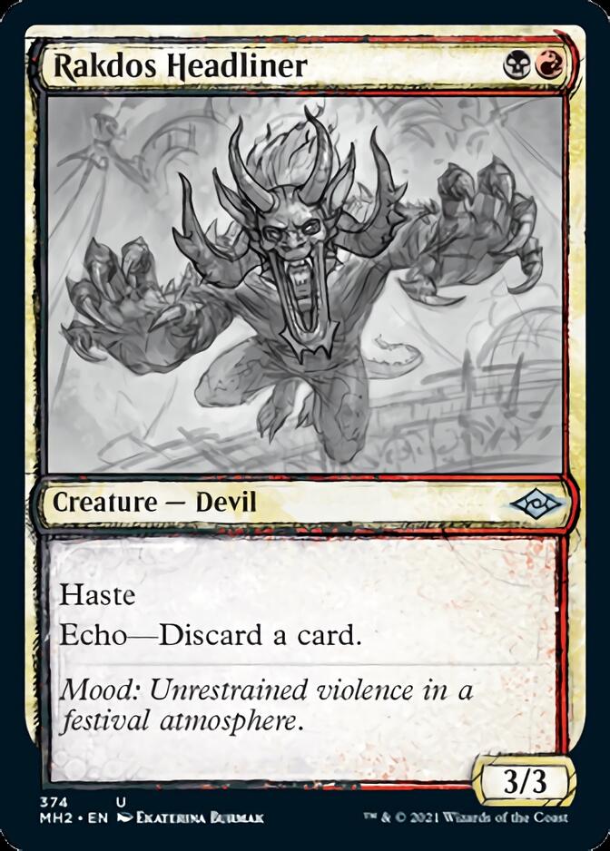 Rakdos Headliner (Sketch) [Modern Horizons 2] | Tacoma Games