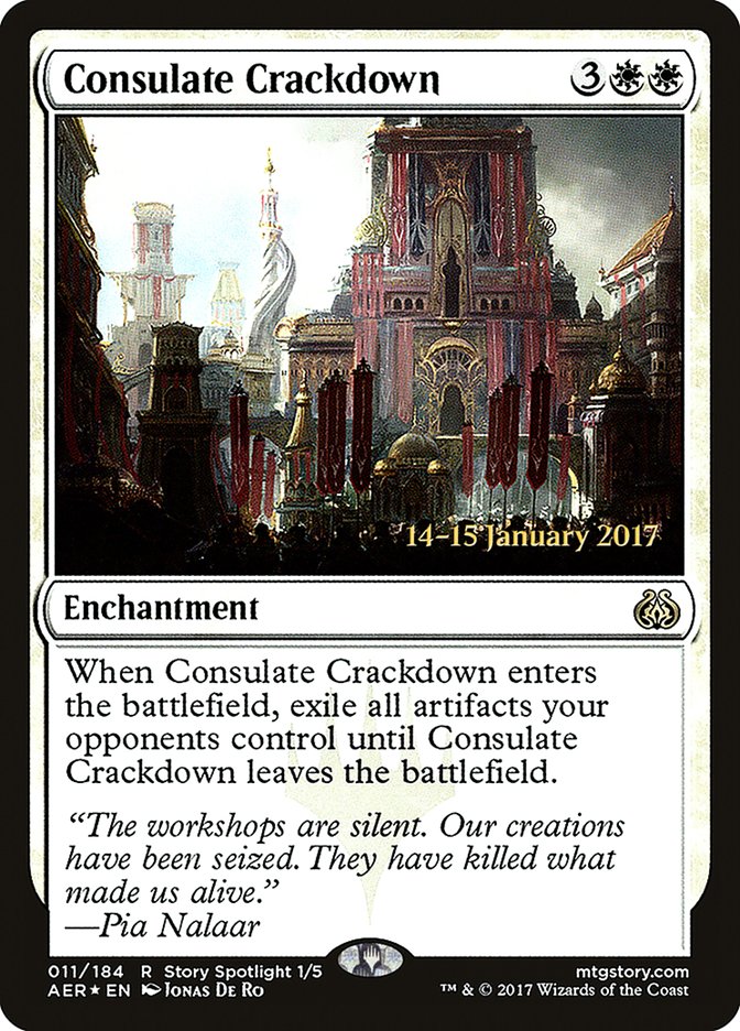 Consulate Crackdown [Aether Revolt Prerelease Promos] | Tacoma Games