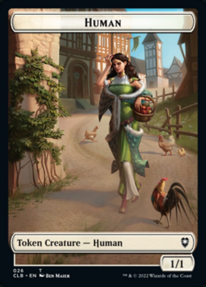 Spider // Human Double-Sided Token [Commander Legends: Battle for Baldur's Gate Tokens] | Tacoma Games