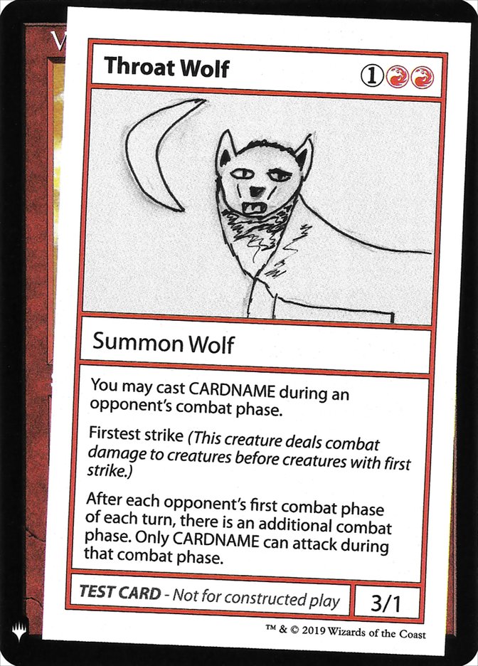 Throat Wolf [Mystery Booster Playtest Cards] | Tacoma Games