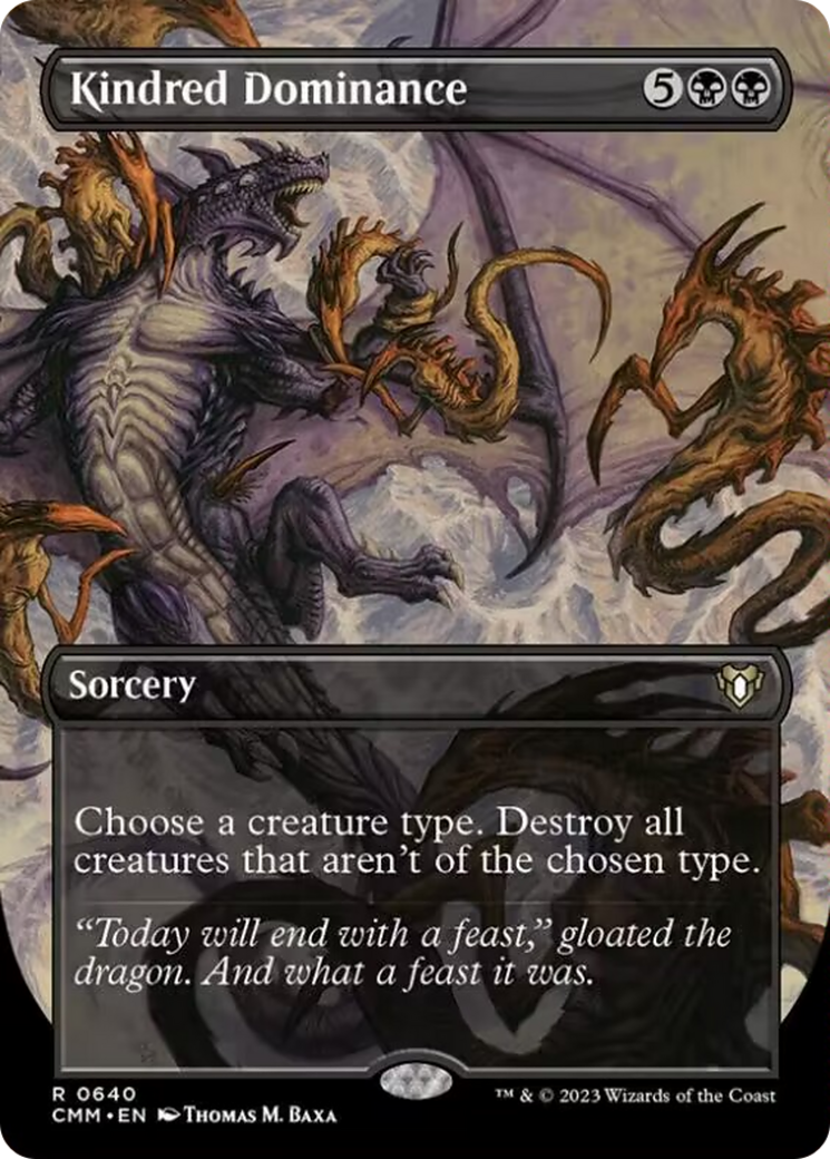 Kindred Dominance (Borderless Alternate Art) [Commander Masters] | Tacoma Games