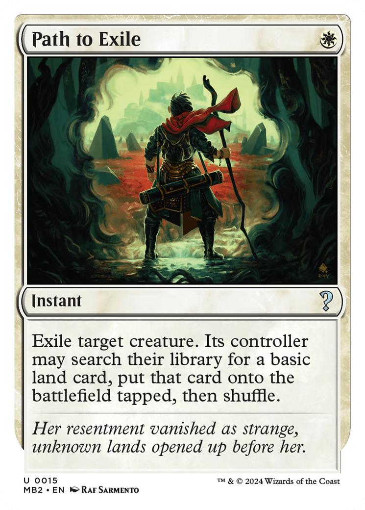 Path to Exile (White Border) [Mystery Booster 2] | Tacoma Games