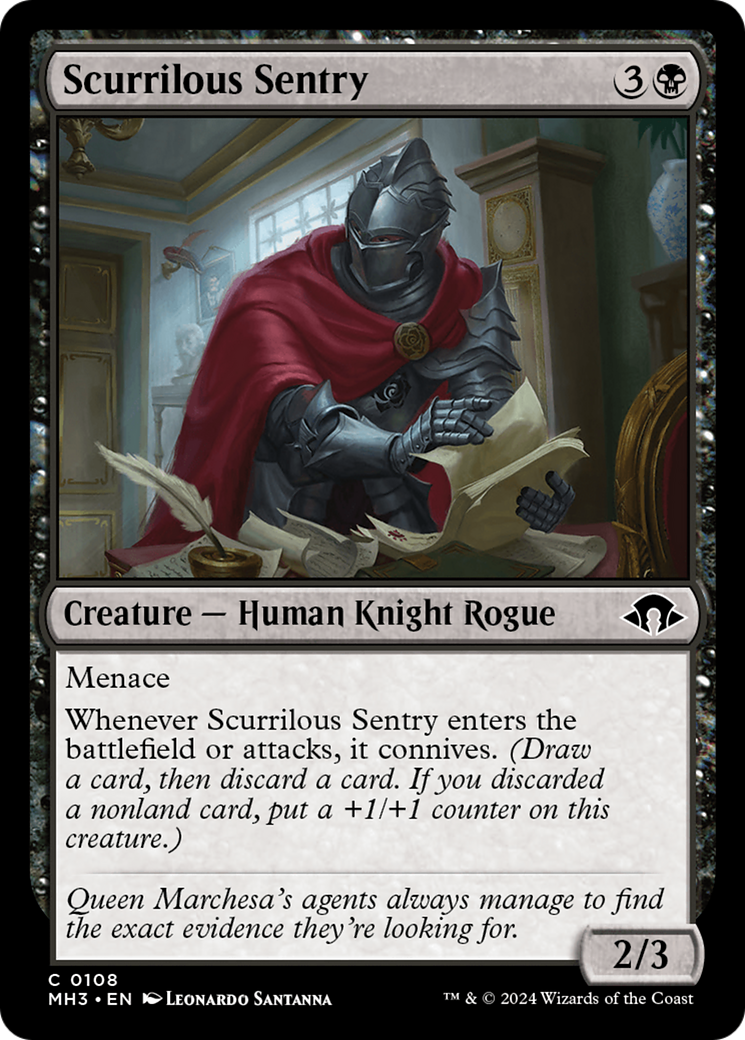 Scurrilous Sentry [Modern Horizons 3] | Tacoma Games