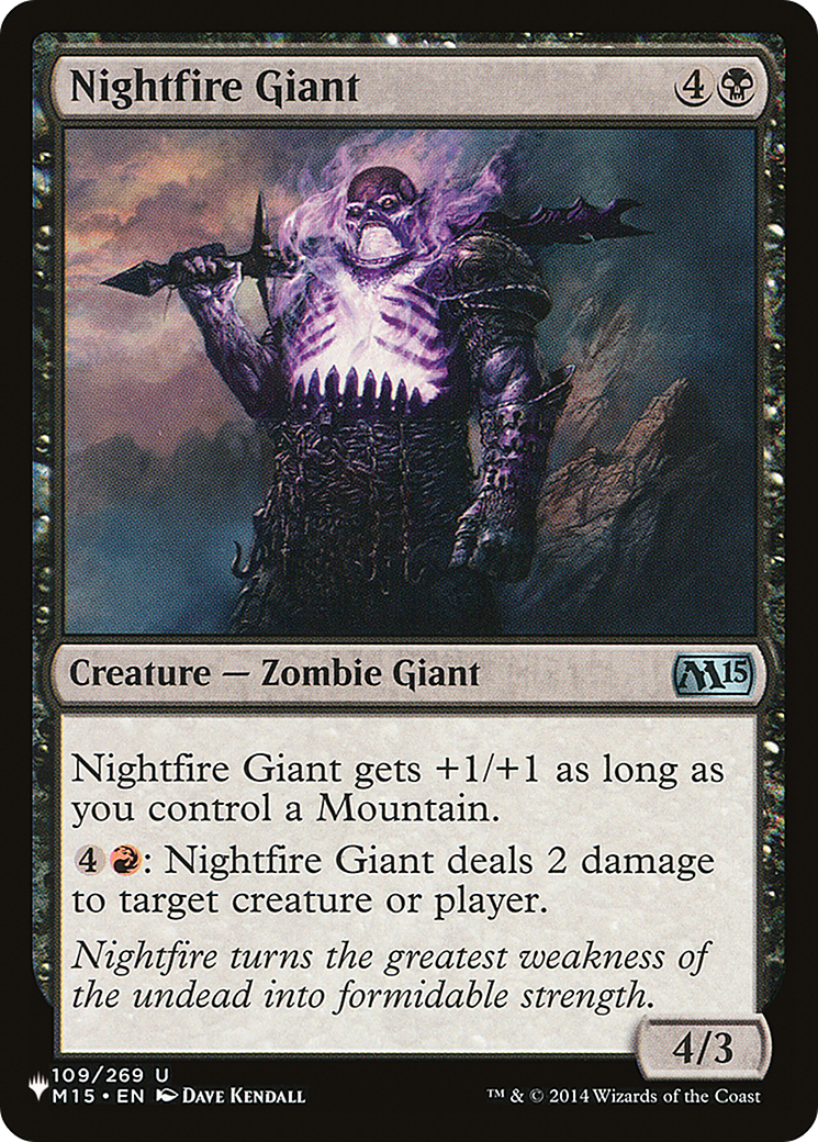 Nightfire Giant [The List Reprints] | Tacoma Games