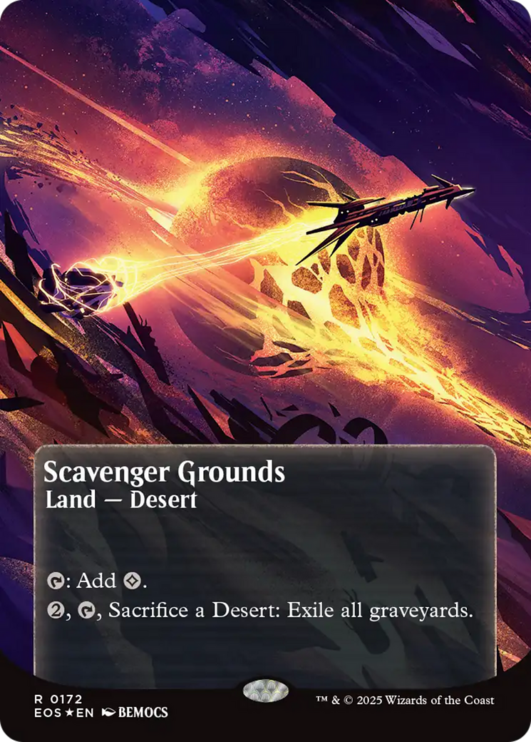 Scavenger Grounds (0172) (Borderless) (Galaxy Foil) [Edge of Eternities: Stellar Sights] | Tacoma Games