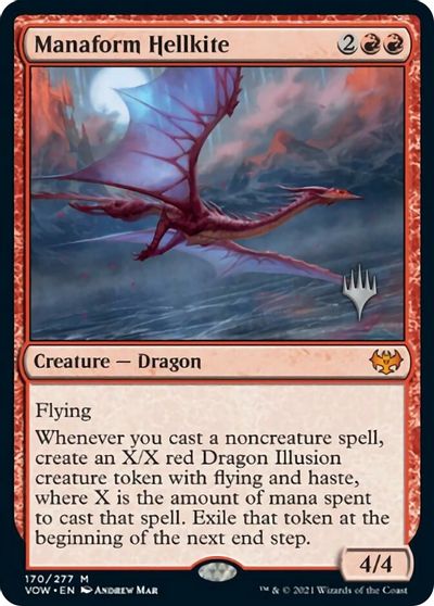 Manaform Hellkite (Promo Pack) [Innistrad: Crimson Vow Promos] | Tacoma Games