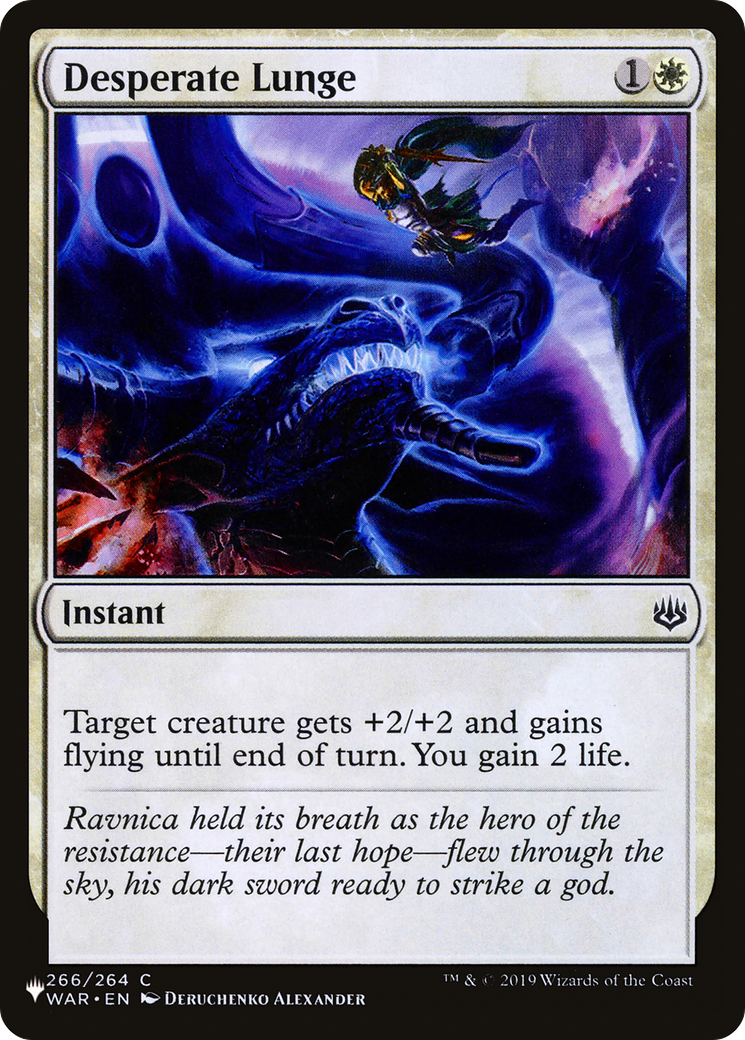 Desperate Lunge [The List] | Tacoma Games