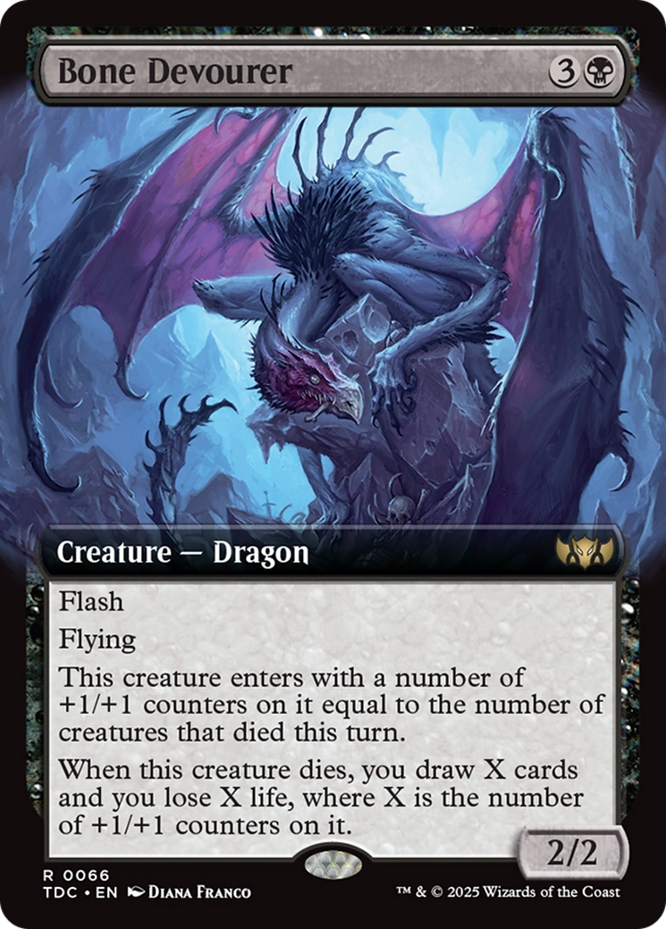 Bone Devourer (Extended Art) [Tarkir: Dragonstorm Commander] | Tacoma Games