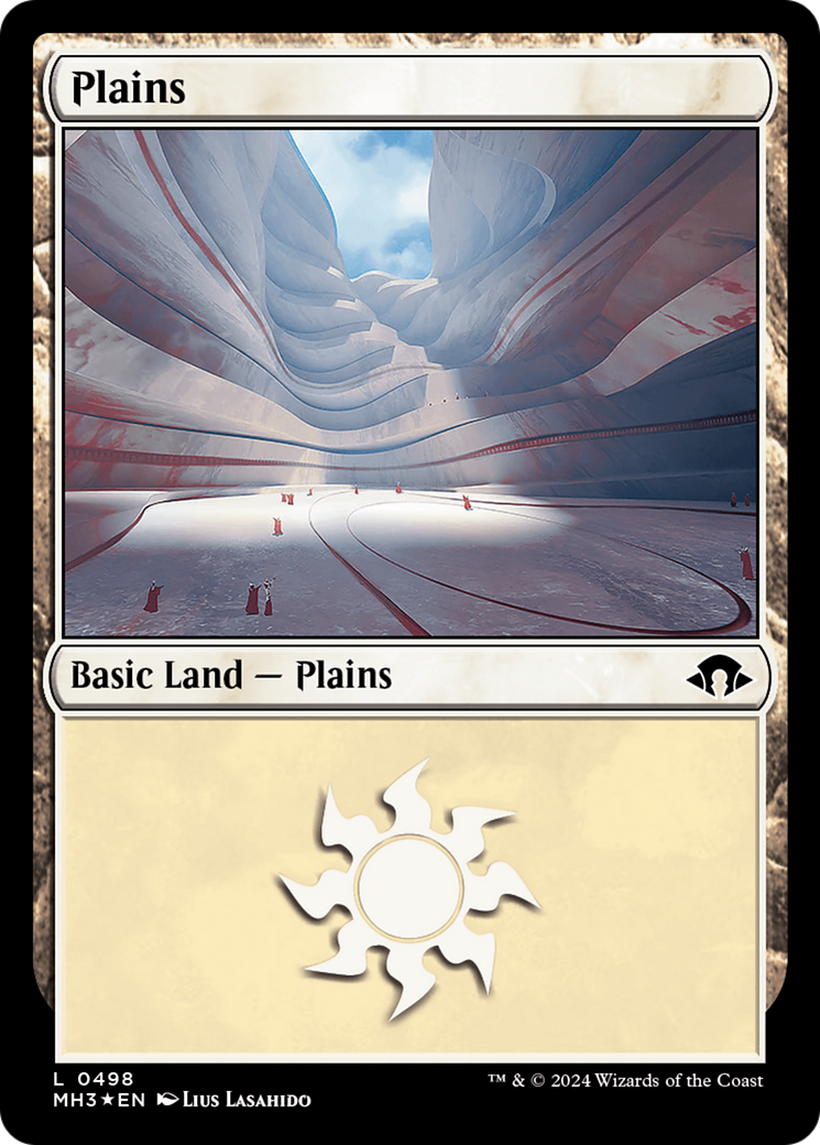 Plains (0498) (Ripple Foil) [Modern Horizons 3] | Tacoma Games