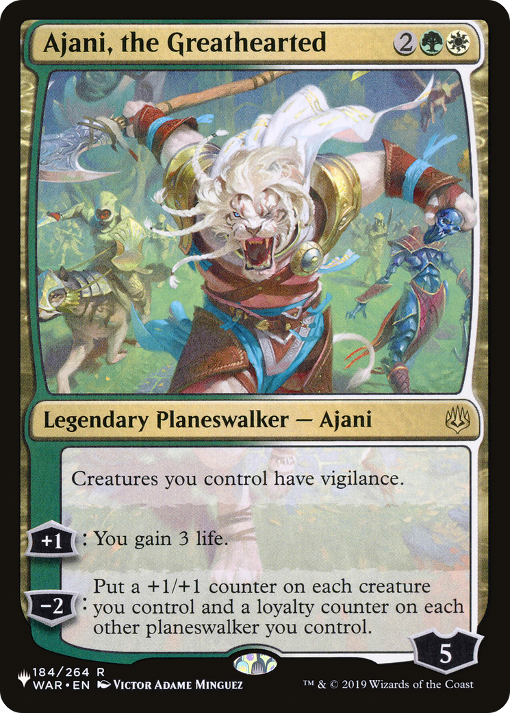 Ajani, the Greathearted [The List] | Tacoma Games