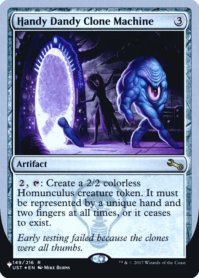 Handy Dandy Clone Machine (Unfinity Foil Edition) [The List] | Tacoma Games