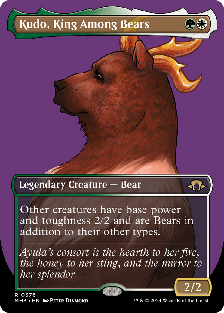 Kudo, King Among Bears (Borderless) [Modern Horizons 3] | Tacoma Games