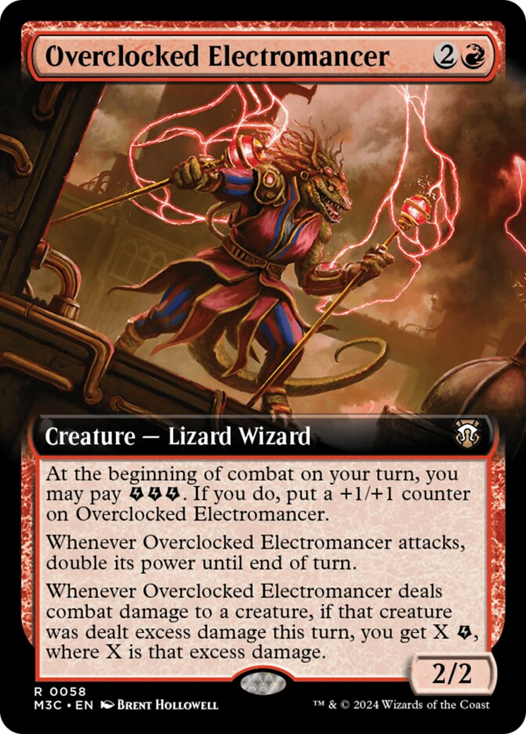 Overclocked Electromancer (Extended Art) [Modern Horizons 3 Commander] | Tacoma Games