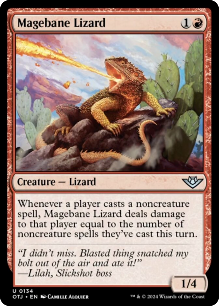 Magebane Lizard [Outlaws of Thunder Junction] | Tacoma Games