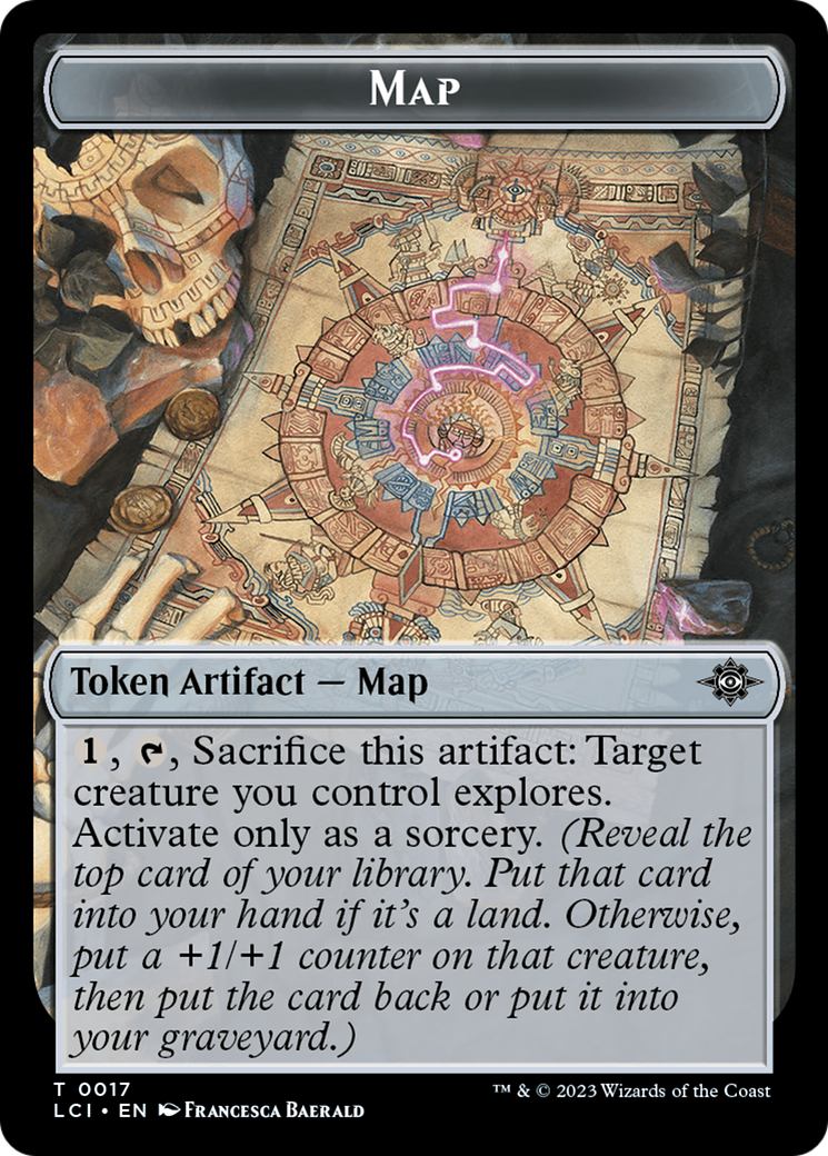 Map // Skeleton Pirate Double-Sided Token [The Lost Caverns of Ixalan Commander Tokens] | Tacoma Games