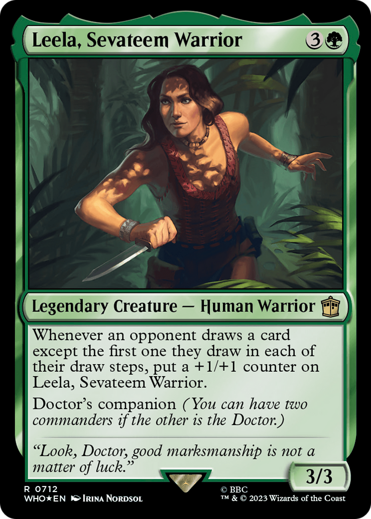 Leela, Sevateem Warrior (Surge Foil) [Doctor Who] | Tacoma Games