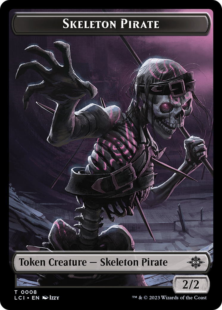 Skeleton Pirate Token [The Lost Caverns of Ixalan Tokens] | Tacoma Games