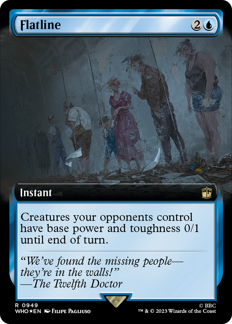 Flatline (Extended Art) (Surge Foil) [Doctor Who] | Tacoma Games
