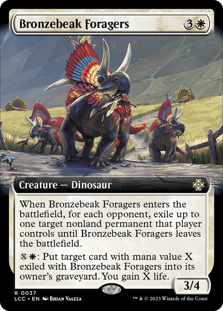 Bronzebeak Foragers (Extended Art) [The Lost Caverns of Ixalan Commander] | Tacoma Games