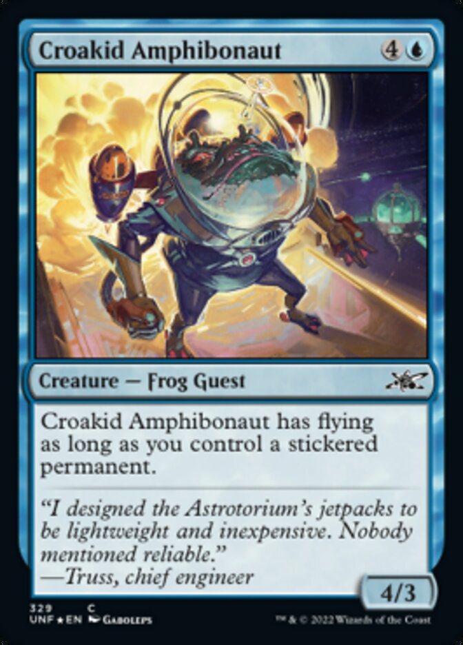 Croakid Amphibonaut (Galaxy Foil) [Unfinity] | Tacoma Games