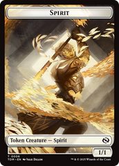 Spirit (0006) // Spirit (0007) Double-Sided Token [Tarkir: Dragonstorm Tokens] | Tacoma Games