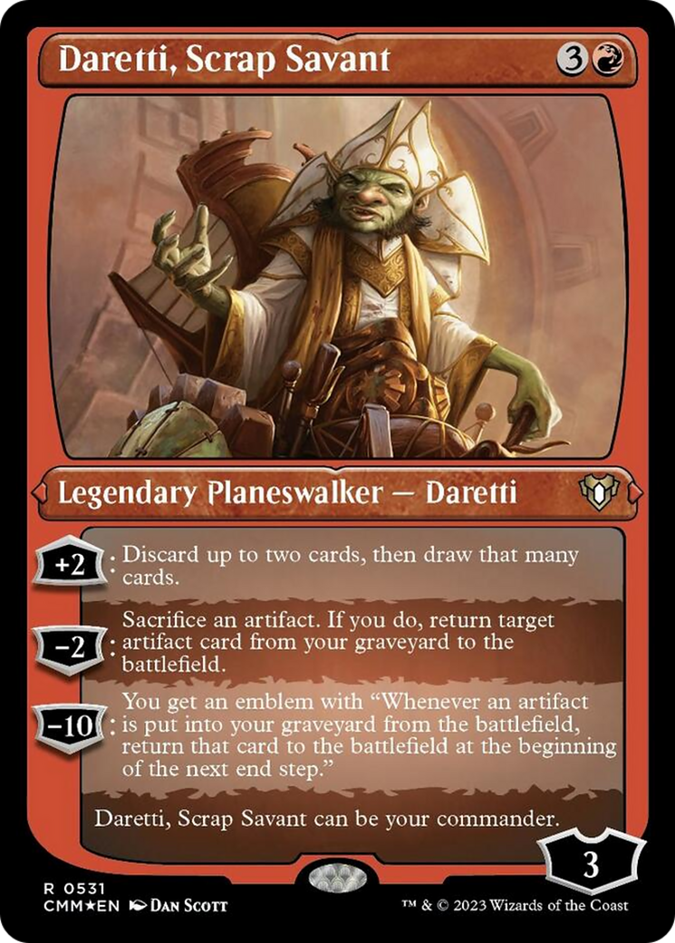 Daretti, Scrap Savant (Foil Etched) [Commander Masters] | Tacoma Games