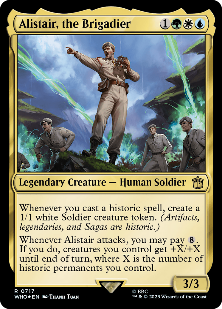 Alistair, the Brigadier (Surge Foil) [Doctor Who] | Tacoma Games