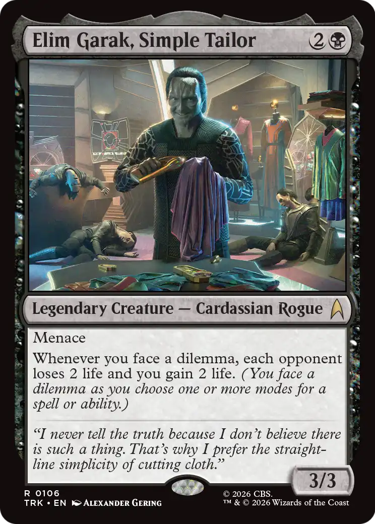 Elim Garak, Simple Tailor [Star Trek] | Tacoma Games