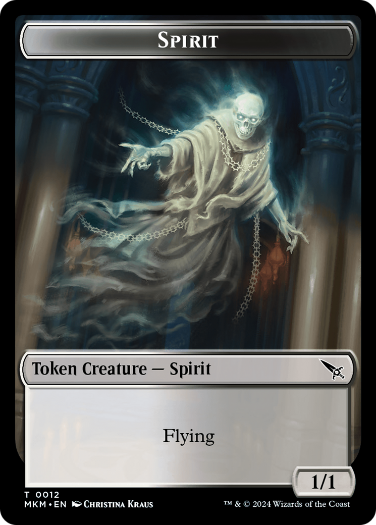 Spirit Token [Murders at Karlov Manor Tokens] | Tacoma Games