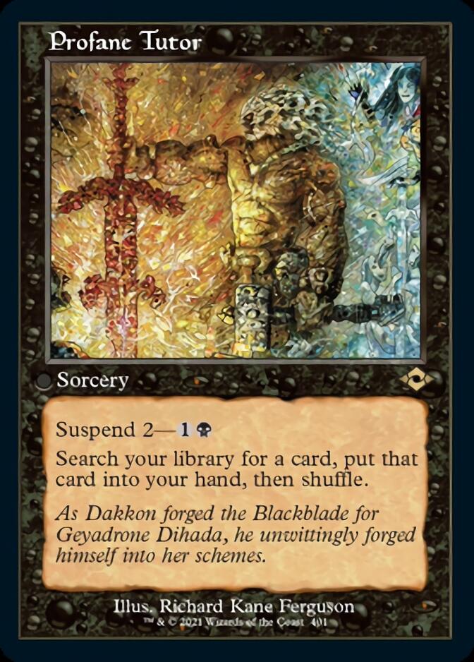 Profane Tutor (Retro Foil Etched) [Modern Horizons 2] | Tacoma Games