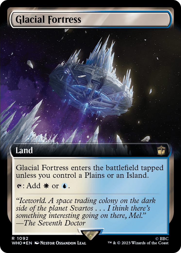 Glacial Fortress (Extended Art) (Surge Foil) [Doctor Who] | Tacoma Games