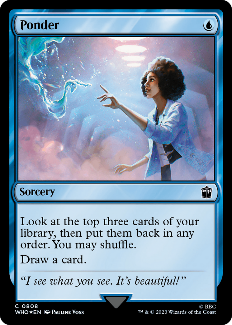 Ponder (Surge Foil) [Doctor Who] | Tacoma Games