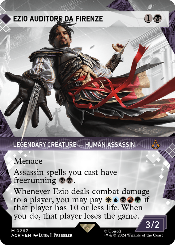 Ezio Auditore da Firenze (Showcase) (Textured Foil) [Assassin's Creed] | Tacoma Games