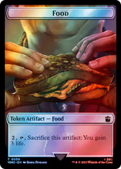 Alien Angel // Food (0059) Double-Sided Token (Surge Foil) [Doctor Who Tokens] | Tacoma Games