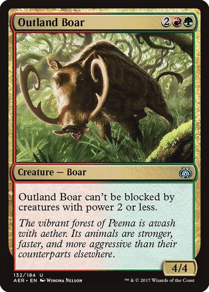 Outland Boar [Aether Revolt] | Tacoma Games
