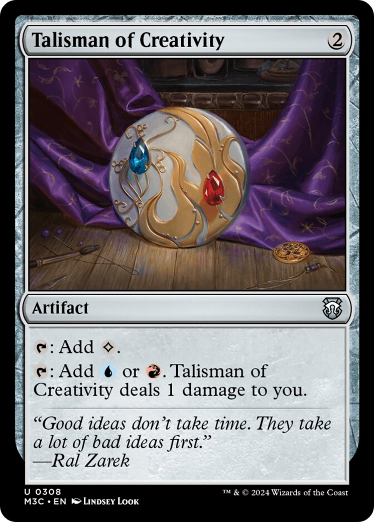 Talisman of Creativity (Ripple Foil) [Modern Horizons 3 Commander] | Tacoma Games