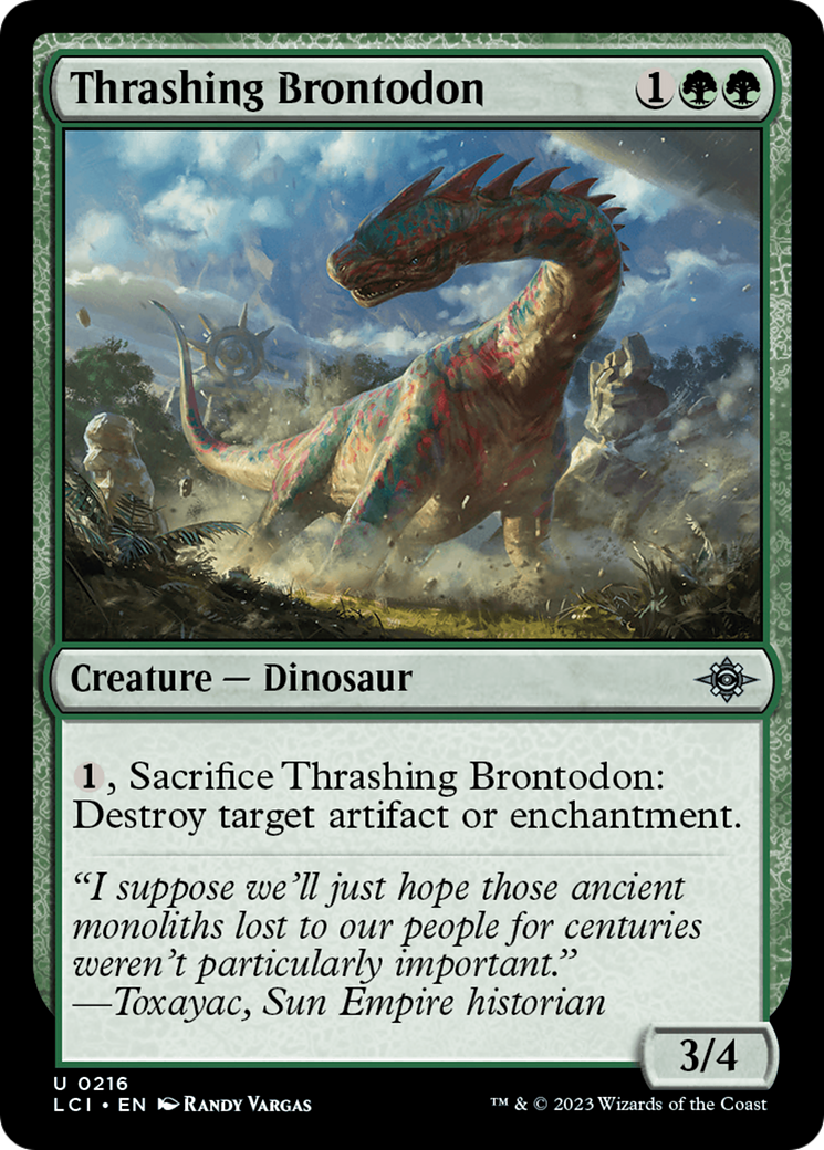 Thrashing Brontodon [The Lost Caverns of Ixalan] | Tacoma Games