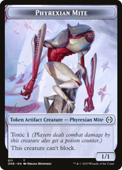 Phyrexian Mite (011) // The Hollow Sentinel Double-Sided Token [Phyrexia: All Will Be One Tokens] | Tacoma Games