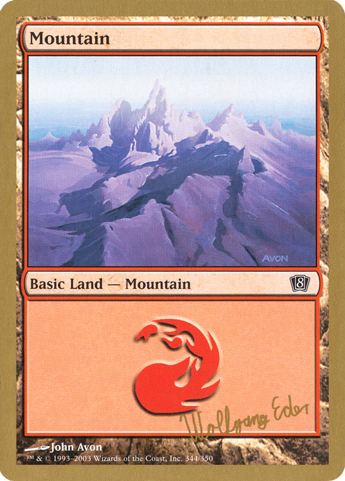 Mountain (Wolfgang Eder) [World Championship Decks 2003] | Tacoma Games