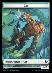 Spirit (0010) // Cat (0005) Double-Sided Token [Commander Masters Tokens] | Tacoma Games
