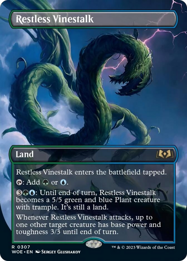 Restless Vinestalk (Borderless) [Wilds of Eldraine] | Tacoma Games