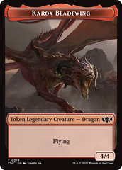 Karox Bladewing // Copy Double-Sided Token [Tarkir: Dragonstorm Commander Tokens] | Tacoma Games