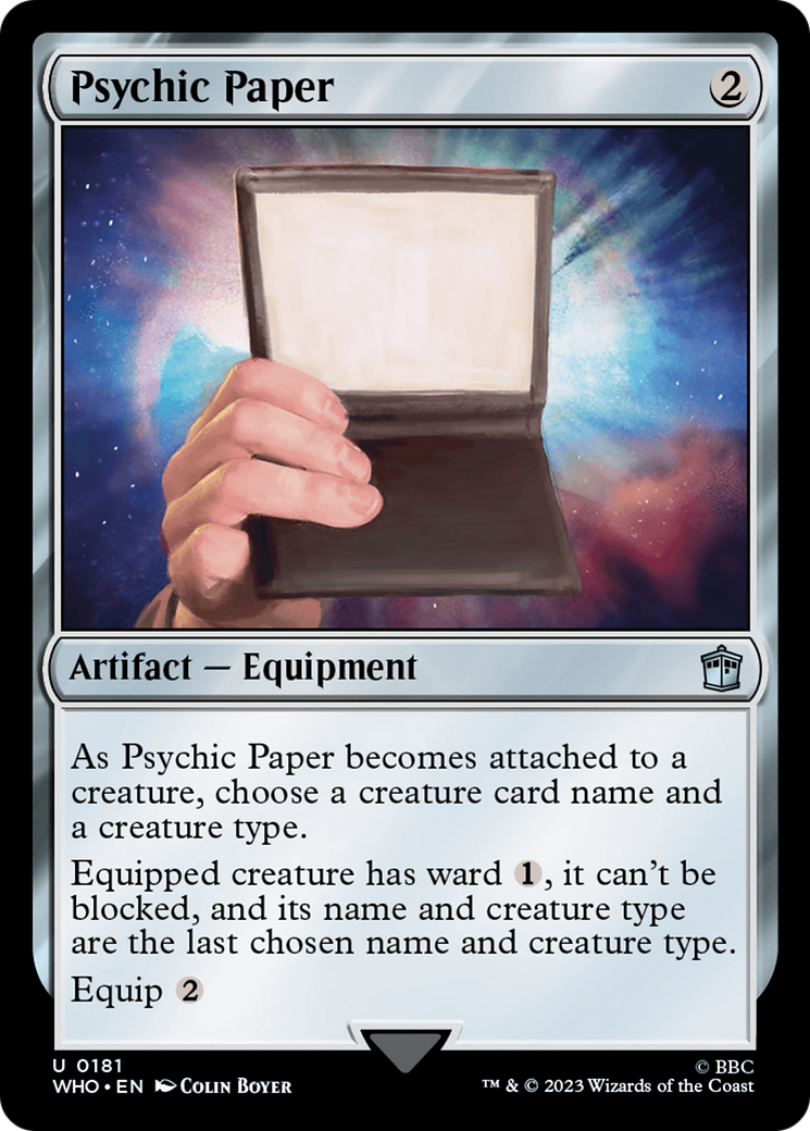 Psychic Paper [Doctor Who] | Tacoma Games