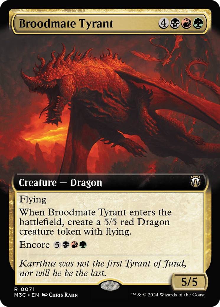 Broodmate Tyrant (Extended Art) [Modern Horizons 3 Commander] | Tacoma Games