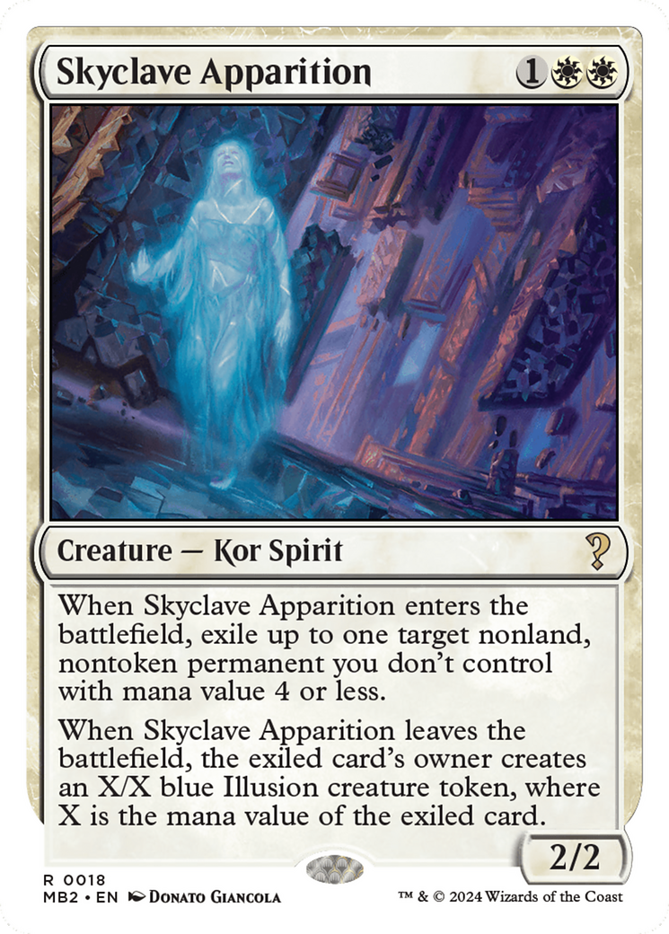 Skyclave Apparition (White Border) [Mystery Booster 2] | Tacoma Games