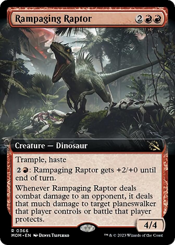 Rampaging Raptor (Extended Art) [March of the Machine] | Tacoma Games