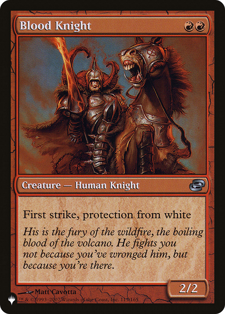 Blood Knight [The List Reprints] | Tacoma Games